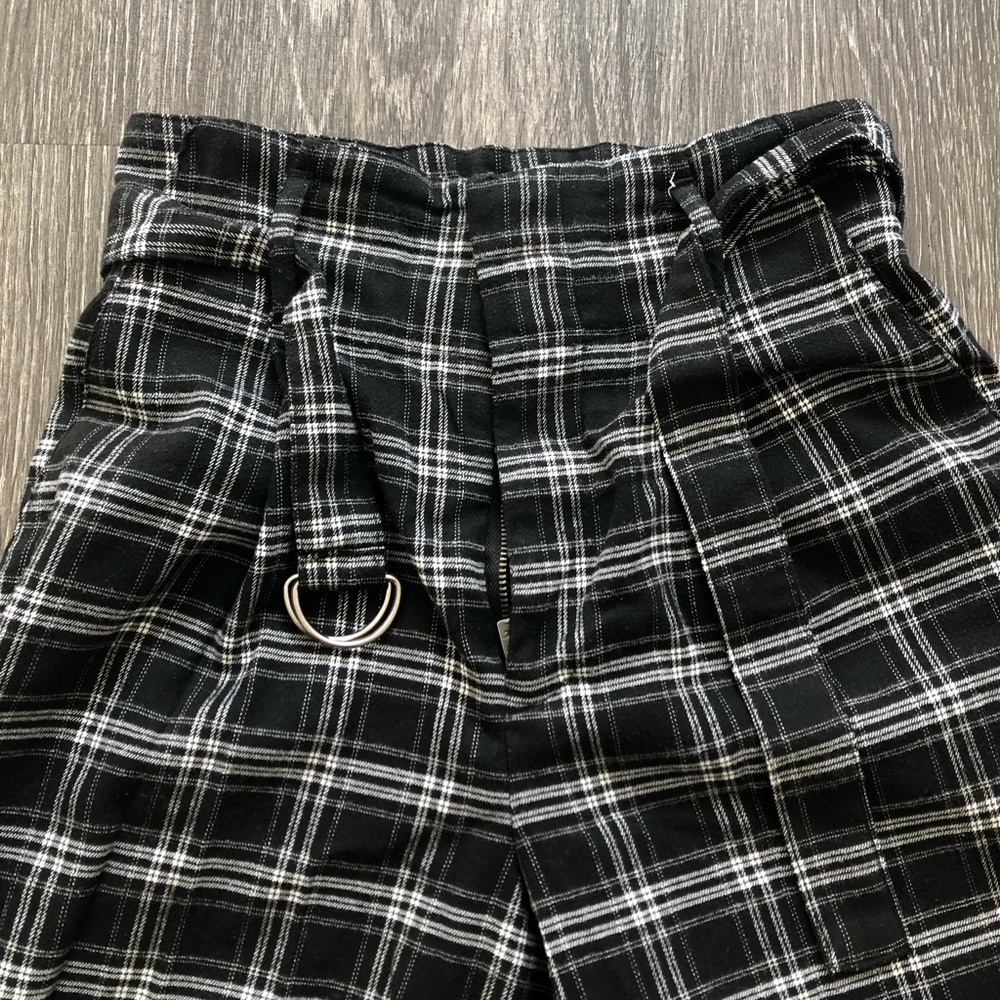 Hollister ultra high rise plaid pants size small